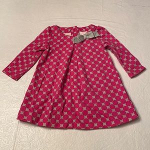 Gymboree Infant Girls Pink/ Grey Long Sleeve Shirt- Size 6-12 mon